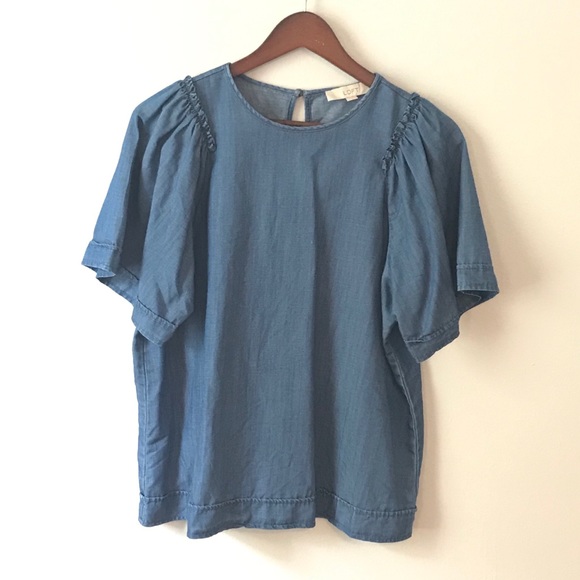 LOFT Tops - LOFT | Chambray Wide Sleeves Top